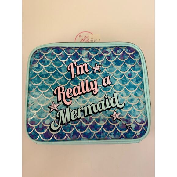 Justice Other - Justice Blue Mermaid Starfish Insulated Handle Lunch Bag Lunch Tote Lunch Box